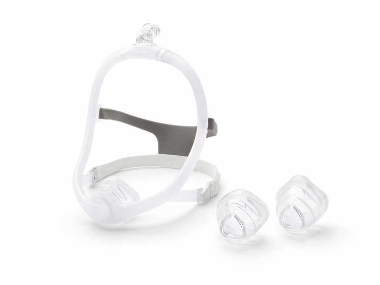 Photo of the DreamWisp nasal mask.