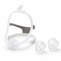 Photo of the DreamWisp nasal mask and accessories. thumbnail